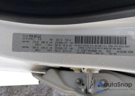 2019 Ram 1500 Big Horn/Lone Star 4X4 5'7 Box from USA, damaged, VIN 1C6SRFFT0KN538889